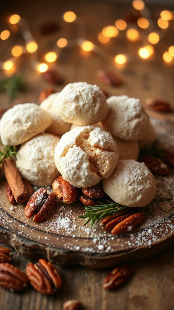 buttery pecan snowball cookies