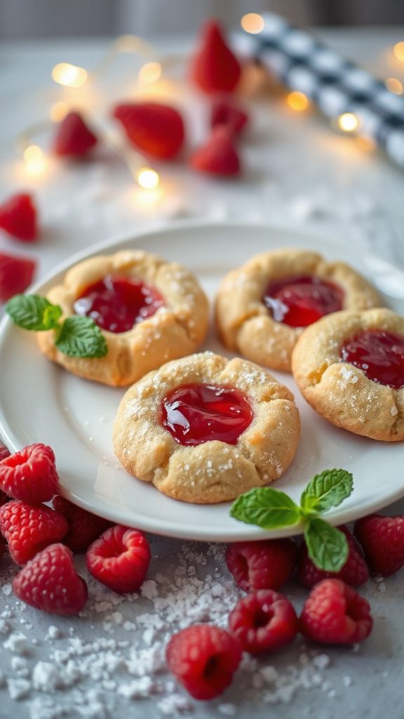 buttery raspberry filled cookies