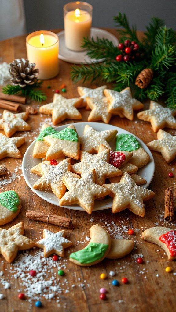 buttery shaped holiday cookies