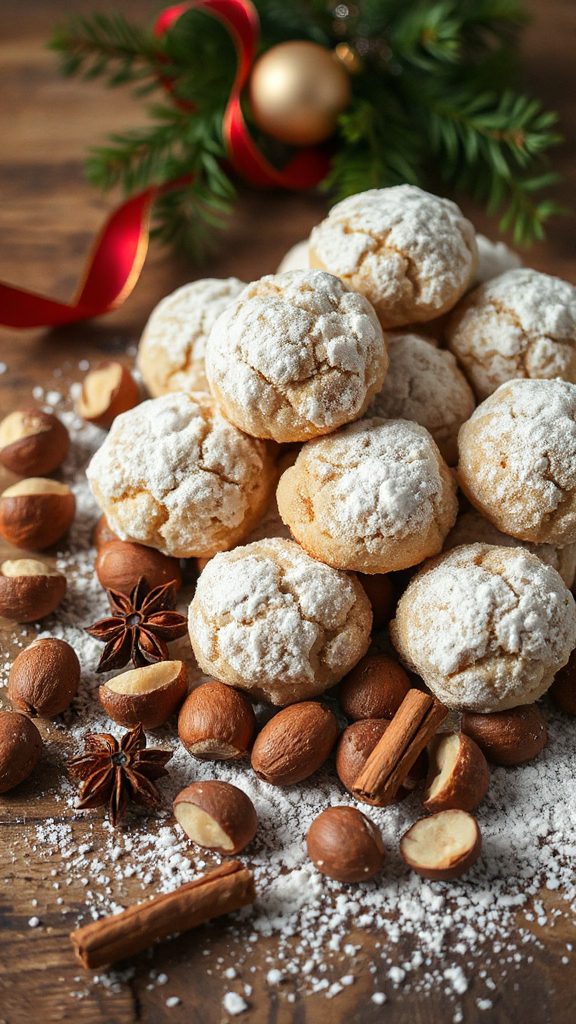 buttery spiced hazelnut cookies