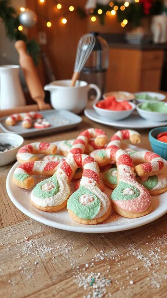 candy cane swirl cookies candy cane swirl cookies