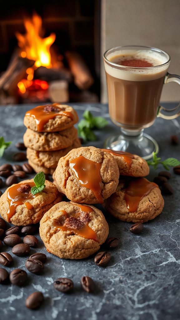 caramel espresso chocolate cookies