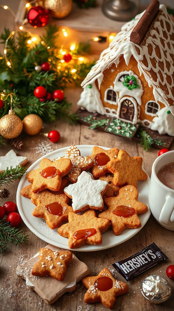 caramel filled gingerbread cookies