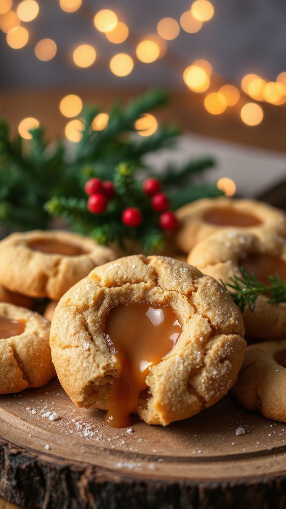 caramel filled peanut butter cookies
