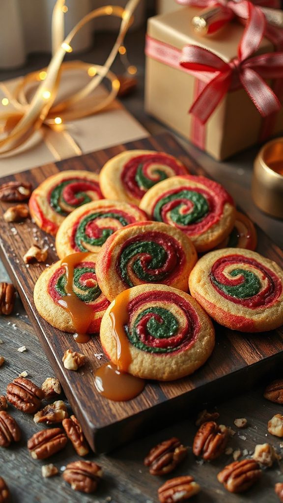 caramel pecan swirl cookies