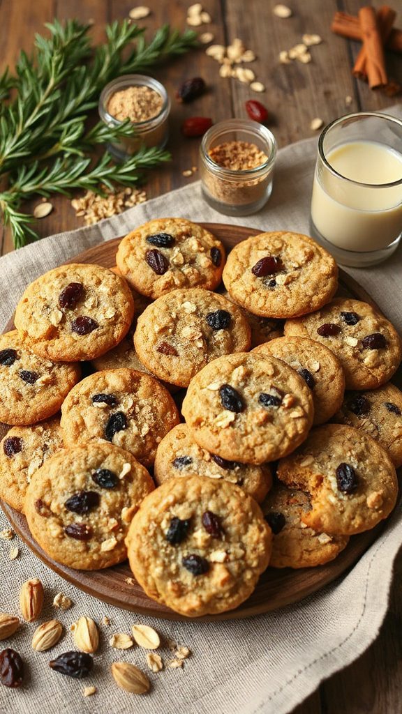 cardamom tahini oatmeal cookies