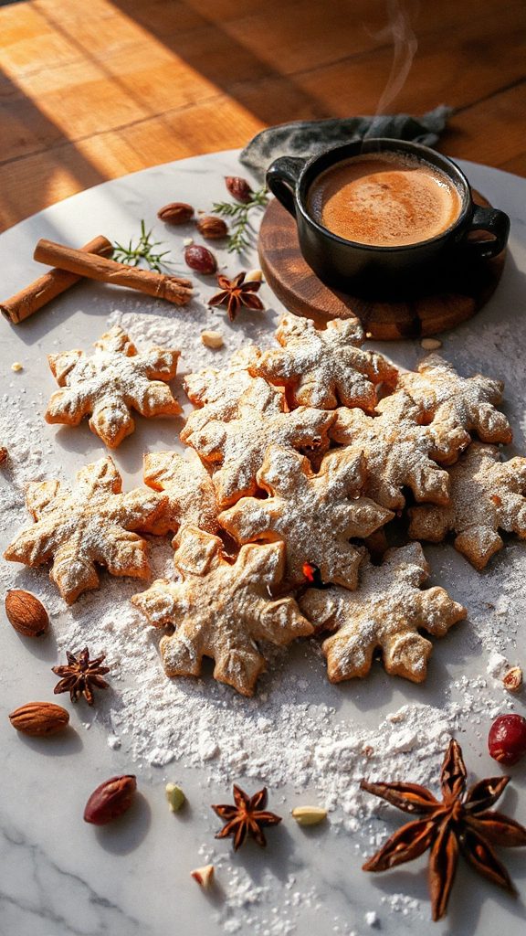 chai flavored almond spice cookies