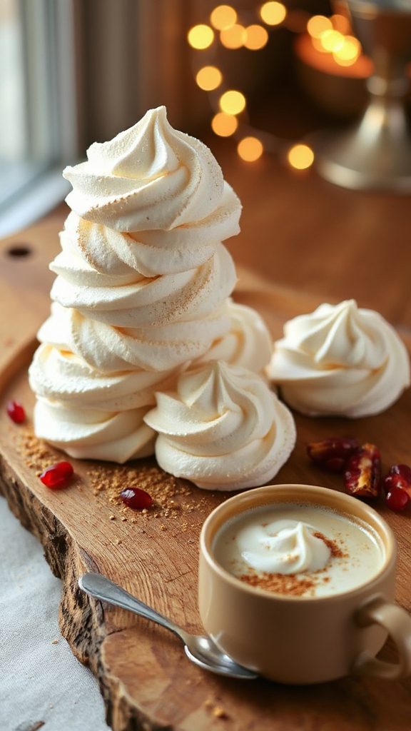 chai infused meringue cookies chai infused meringue cookies