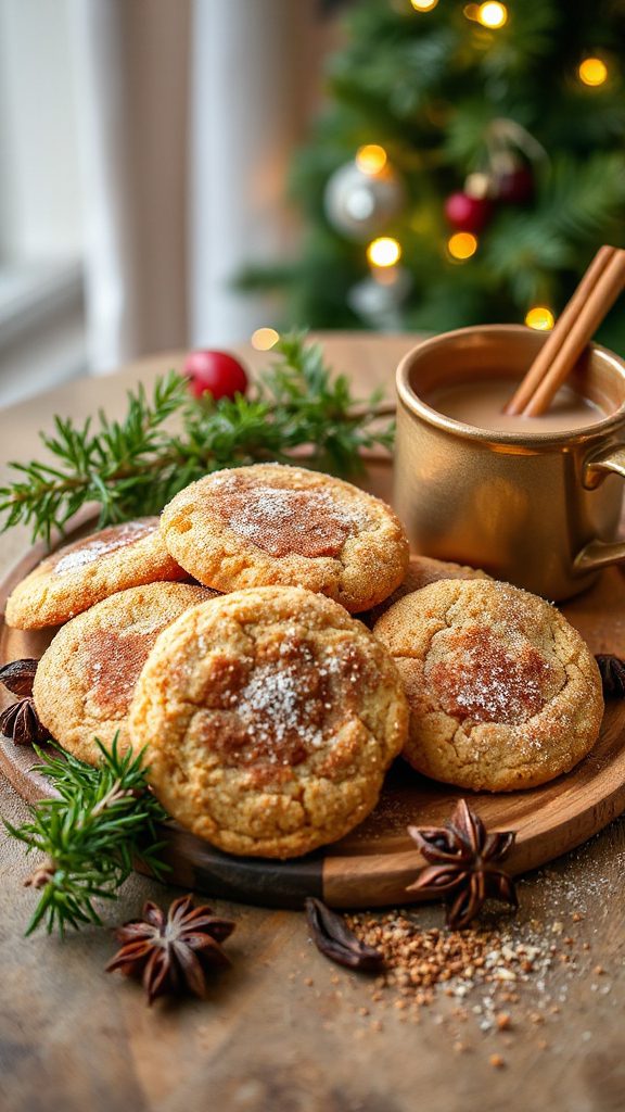 chai spiced snickerdoodle cookies