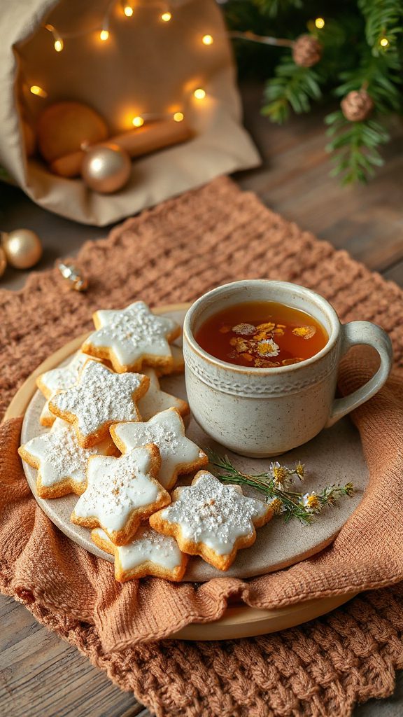 chamomile infused holiday cookies