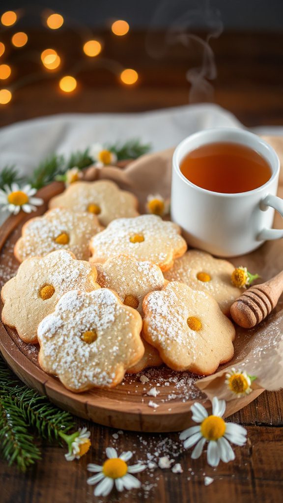 chamomile infused holiday cookies