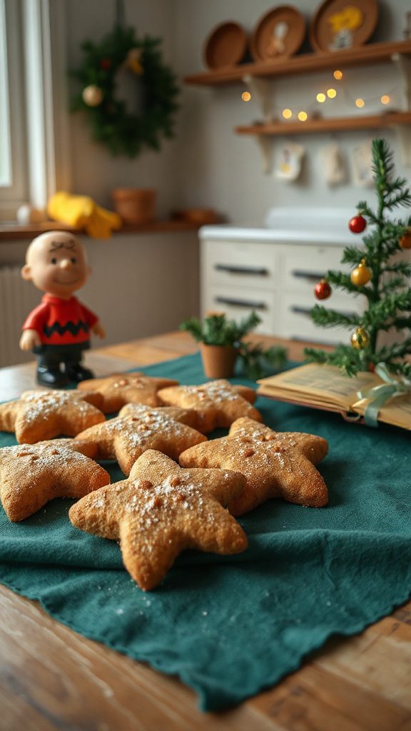 charming cinnamon sugar star cookies