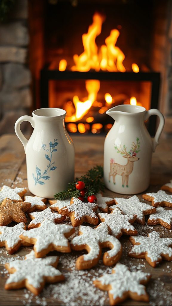 charming holiday milk jugs
