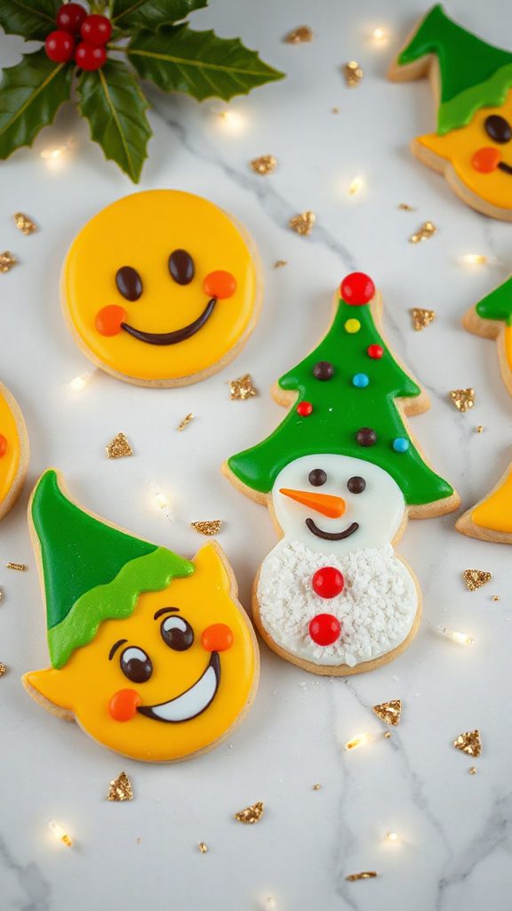 cheerful holiday elf cookies