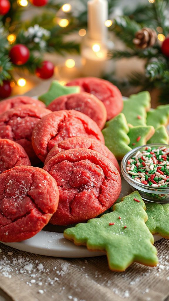 cherry almond holiday cookies