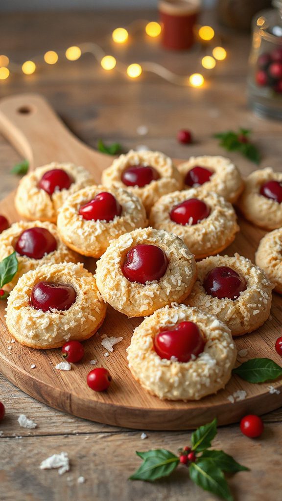 cherry coconut macaroons recipe
