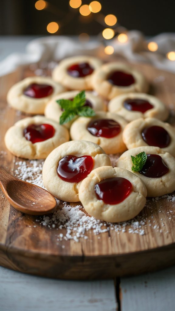 cherry filled holiday cookies