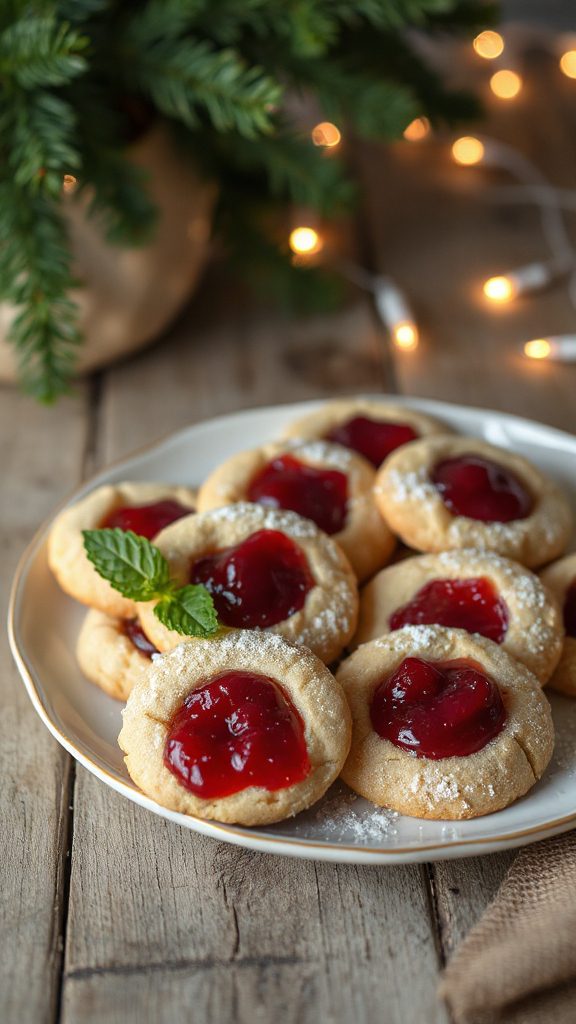 cherry jam filled cookies