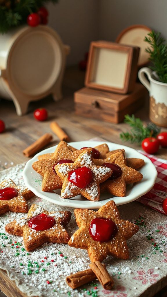 cherry spiced holiday cookies