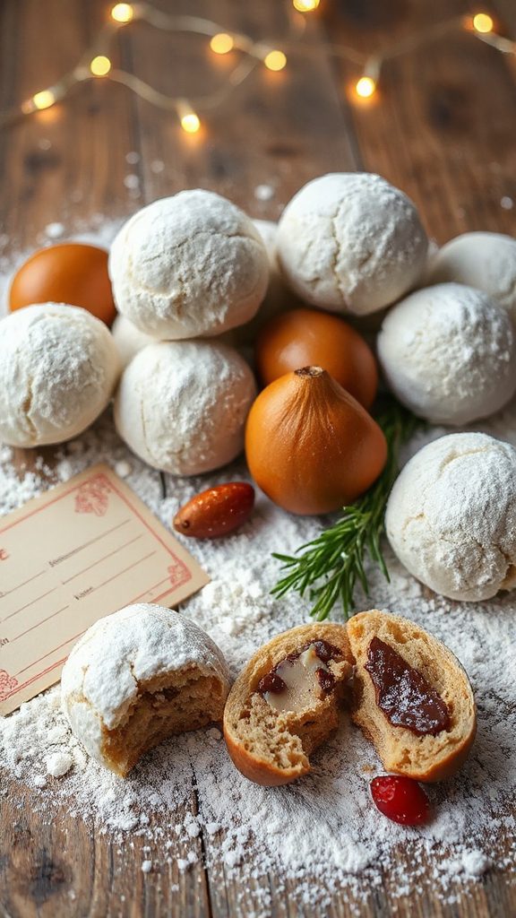 chestnut flour snowball cookies