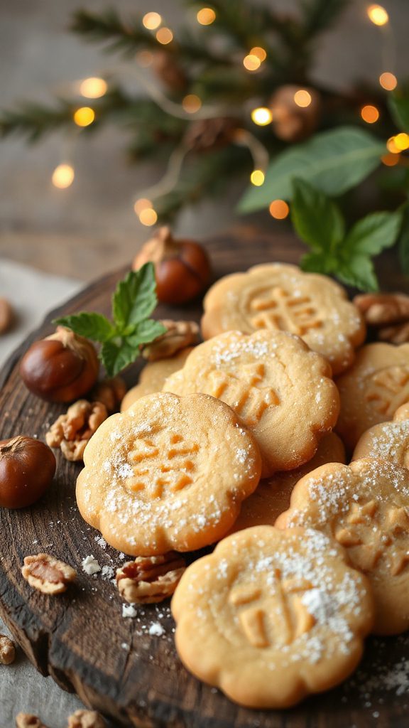 chestnut walnut holiday cookies