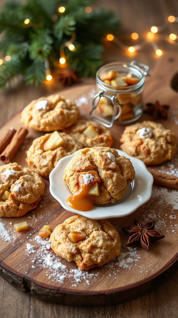 chewy caramel apple cookies