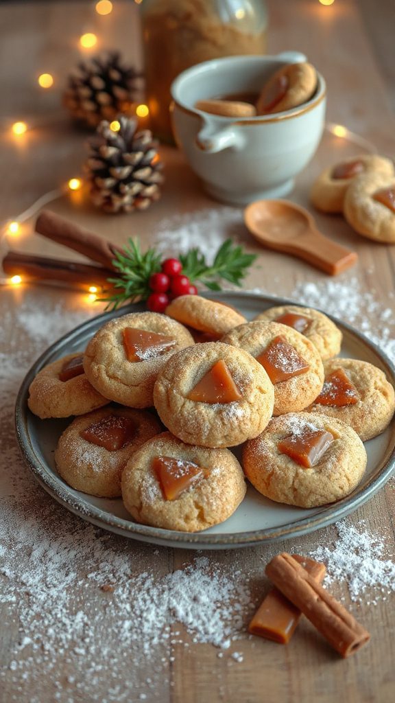 chewy caramel cinnamon cookies