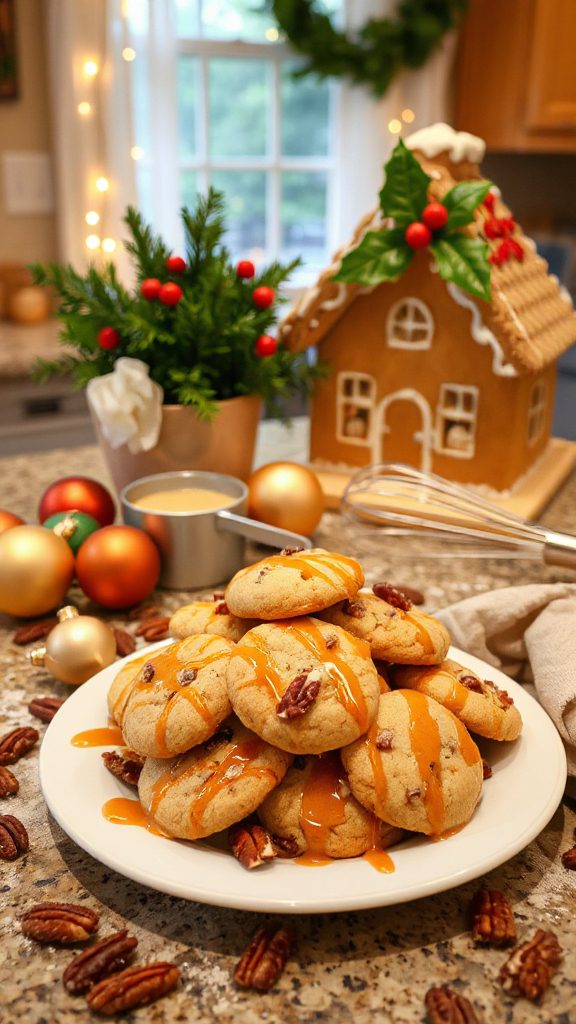 chewy caramel pecan cookies