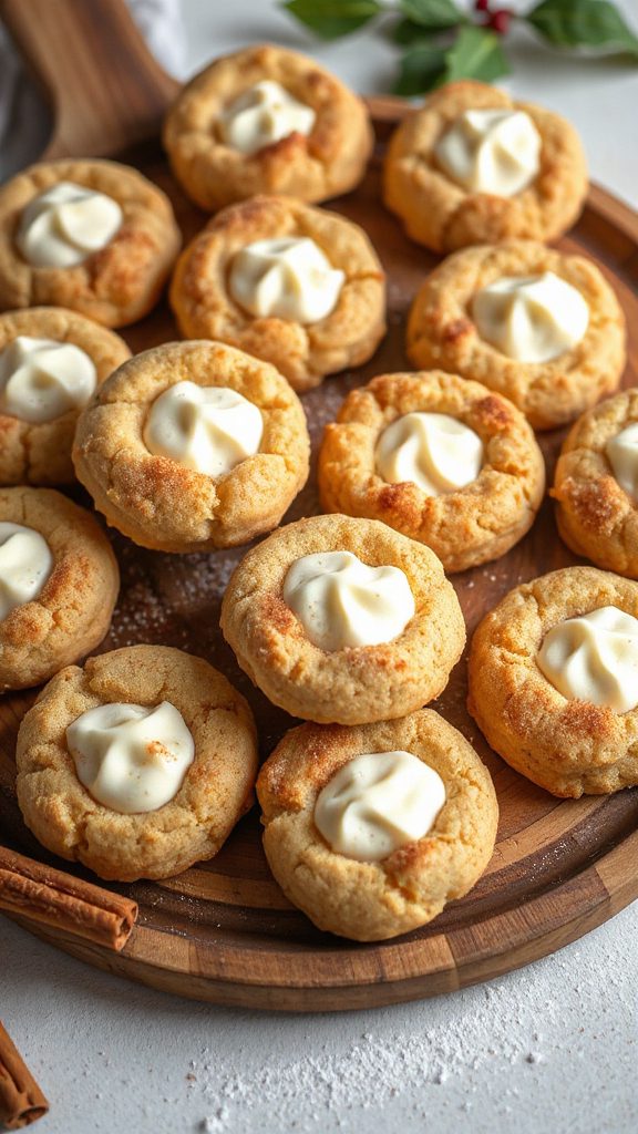 chewy cheesecake snickerdoodle cookies