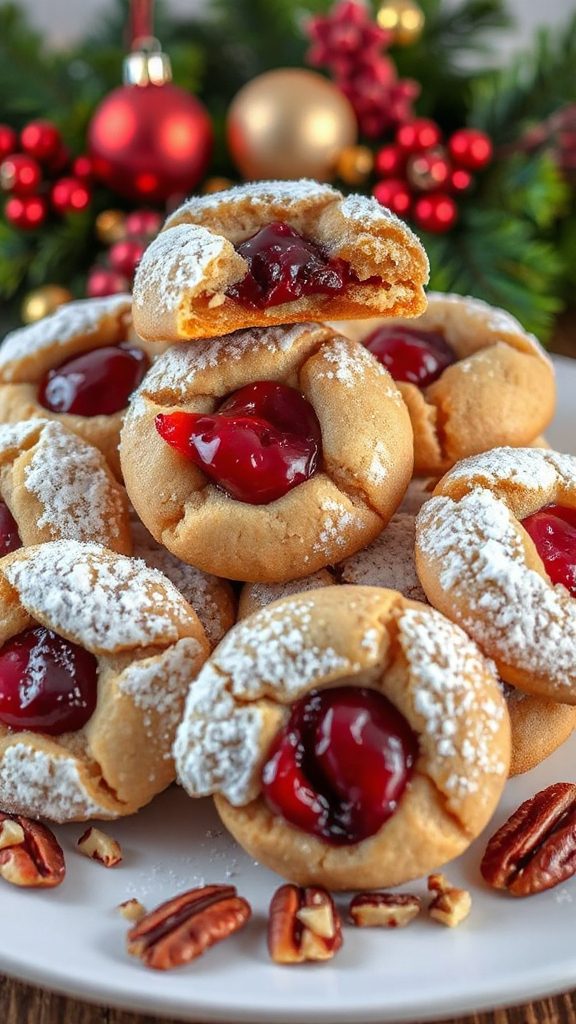 chewy cherry maple pecan cookies