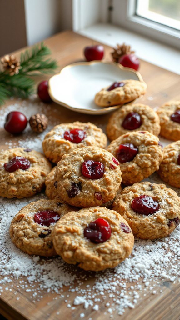 chewy cherry oatmeal cookies