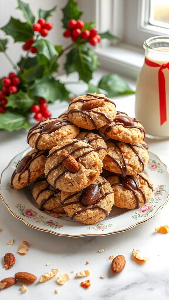 chewy chocolate almond cookies