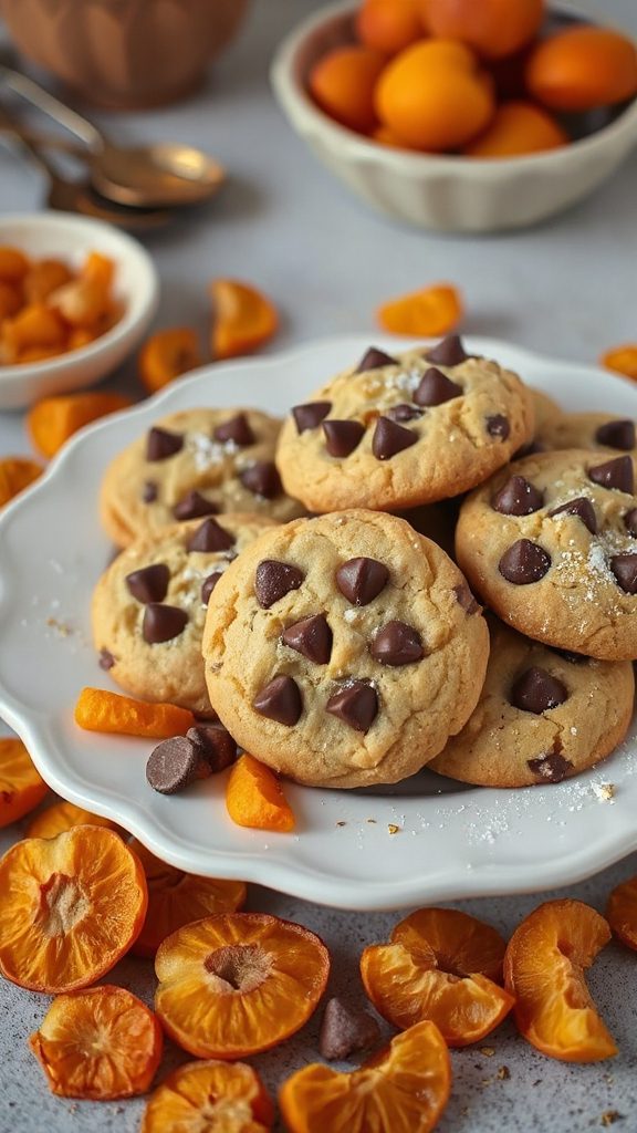 chewy chocolate apricot cookies