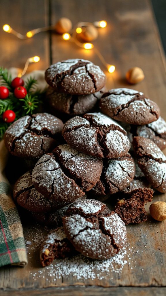 chewy chocolate hazelnut cookies