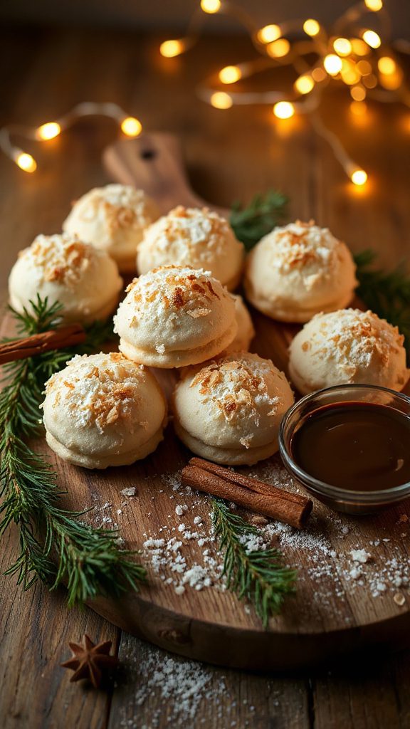 chewy coconut vanilla cookies