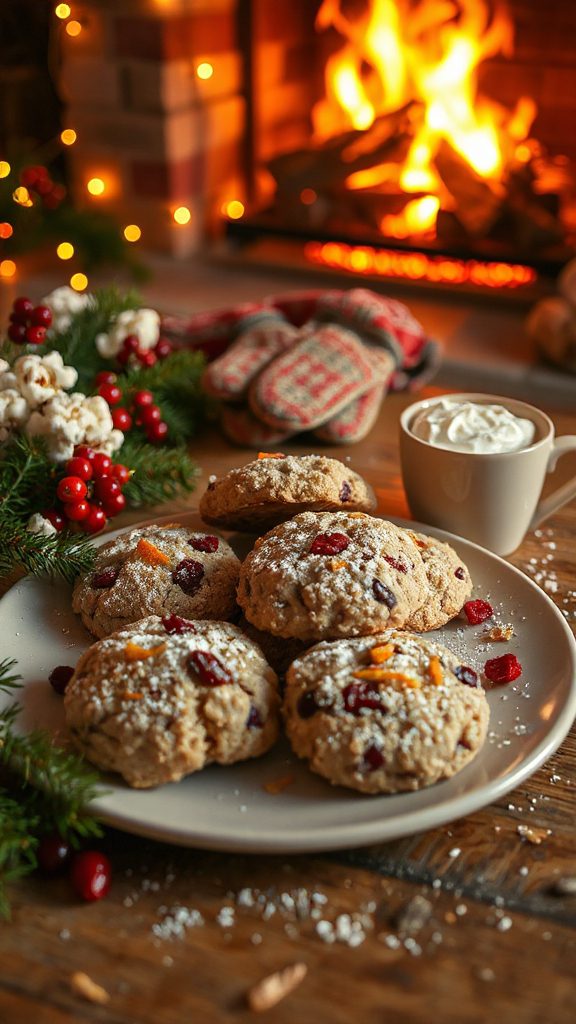chewy cranberry orange cookies