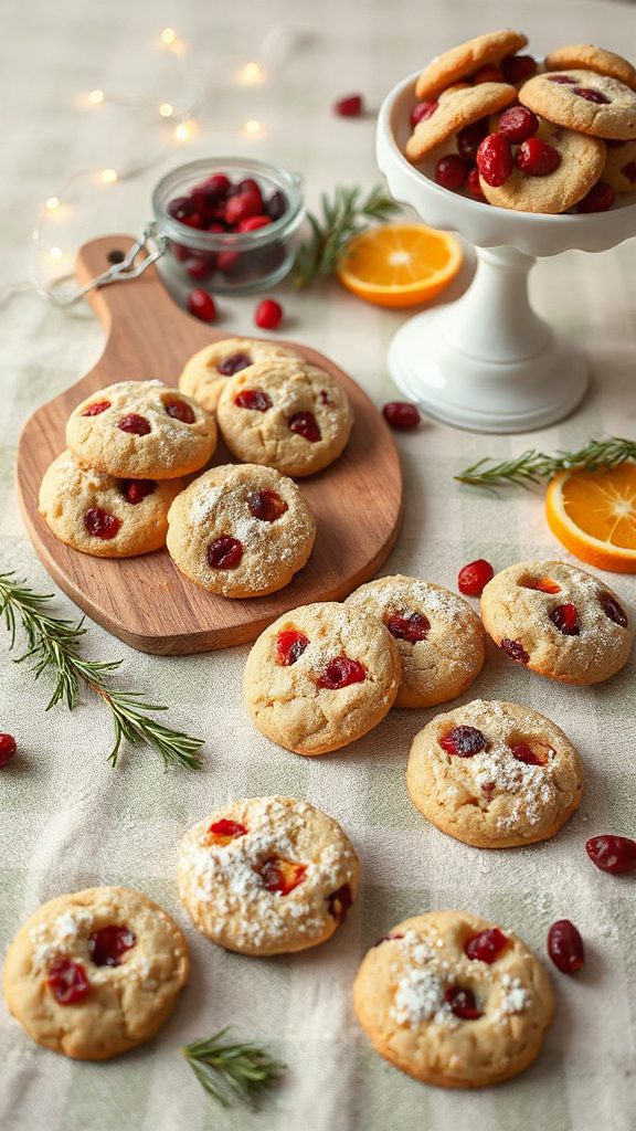 chewy cranberry orange cookies