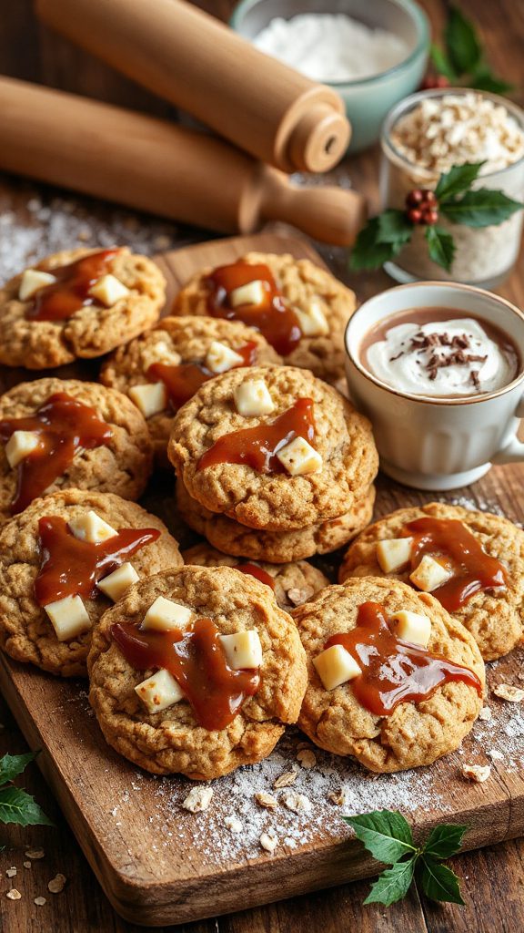 chewy white chocolate caramel cookies
