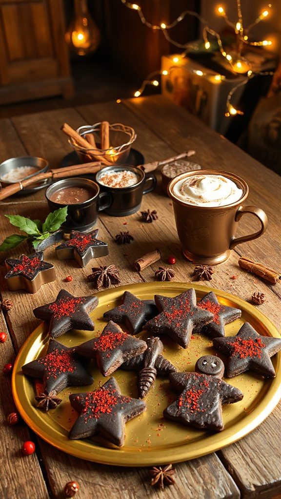 chili infused chocolate cookies