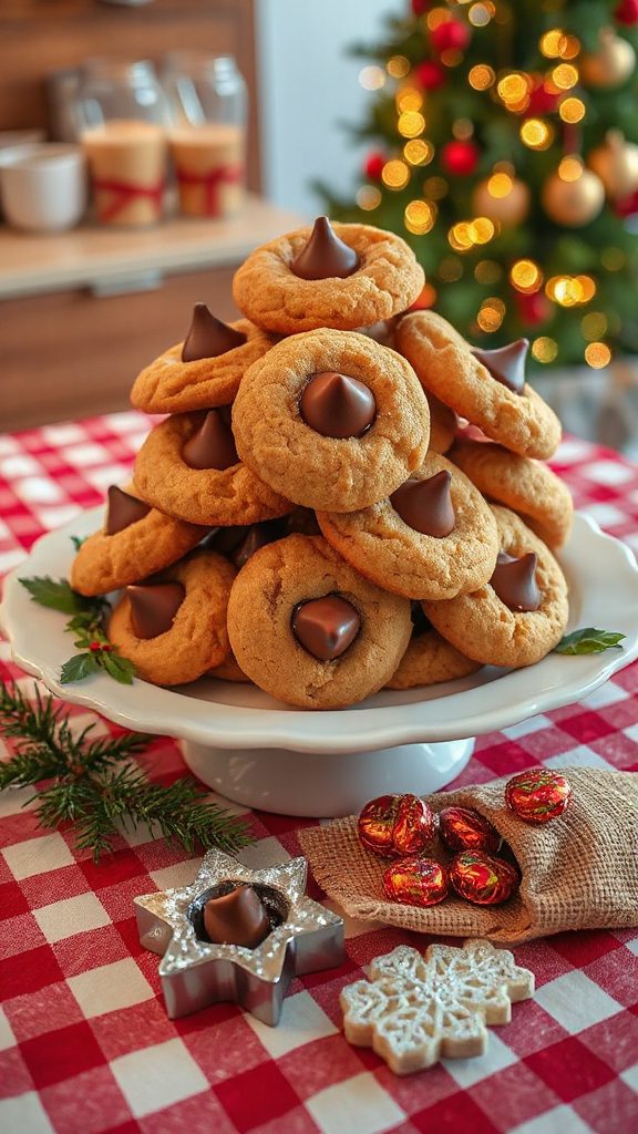 chocolate caramel kiss cookies