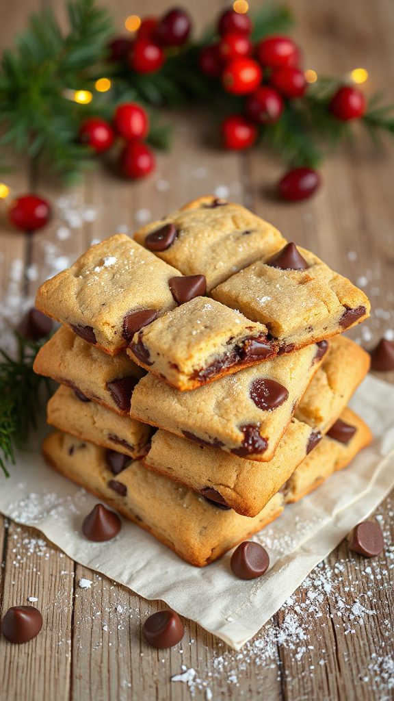 chocolate chip cookie squares