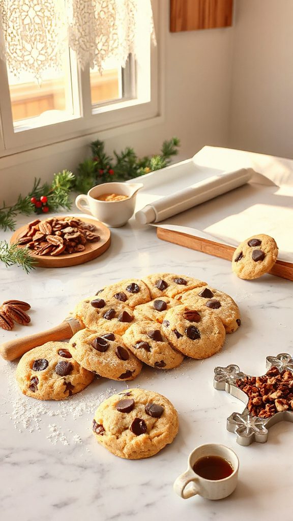 chocolate chip pecan cookies