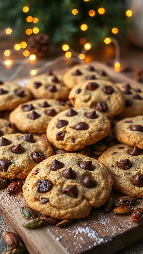 chocolate chip pumpkin seed cookies