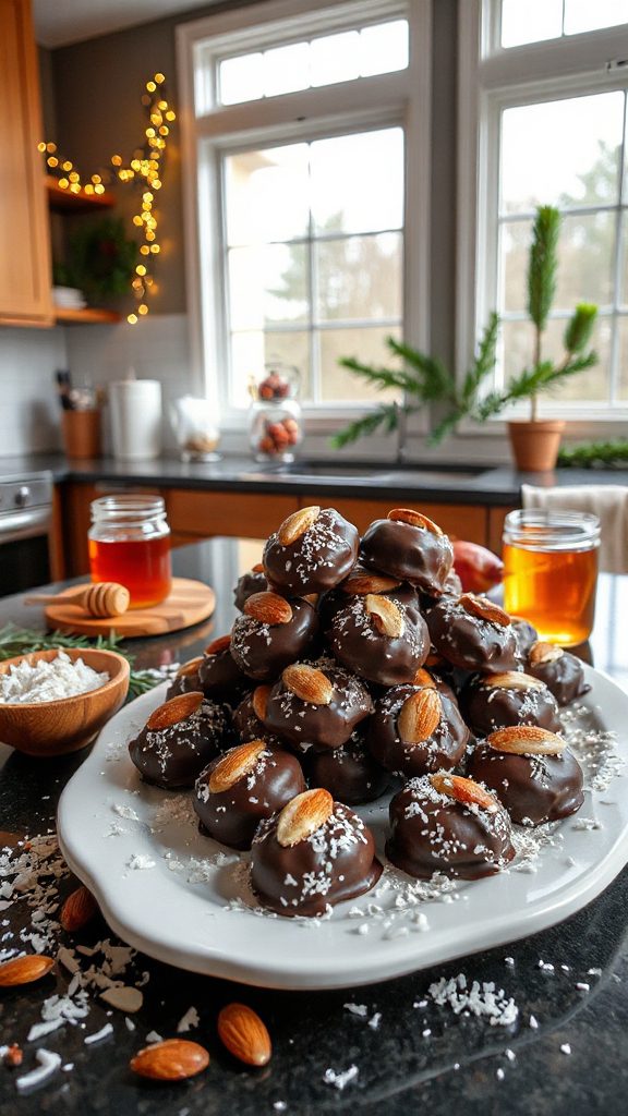 chocolate coconut almond bites
