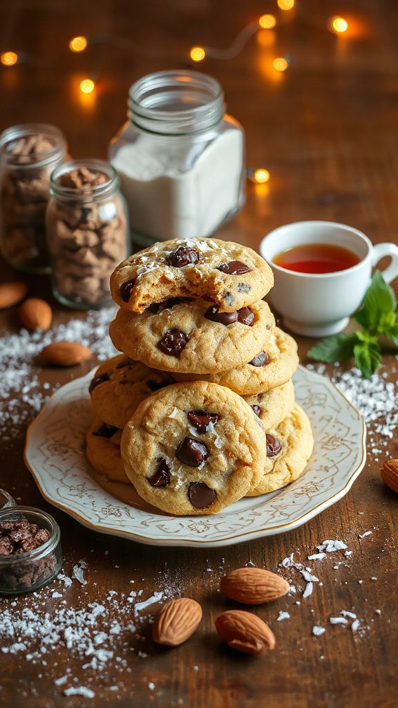 chocolate coconut almond cookies