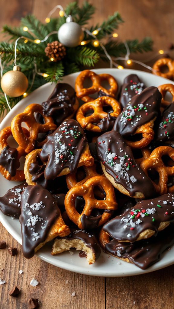 chocolate covered pretzel cookies