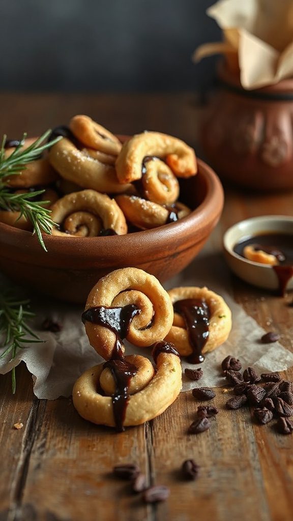 chocolate dipped holiday cookies