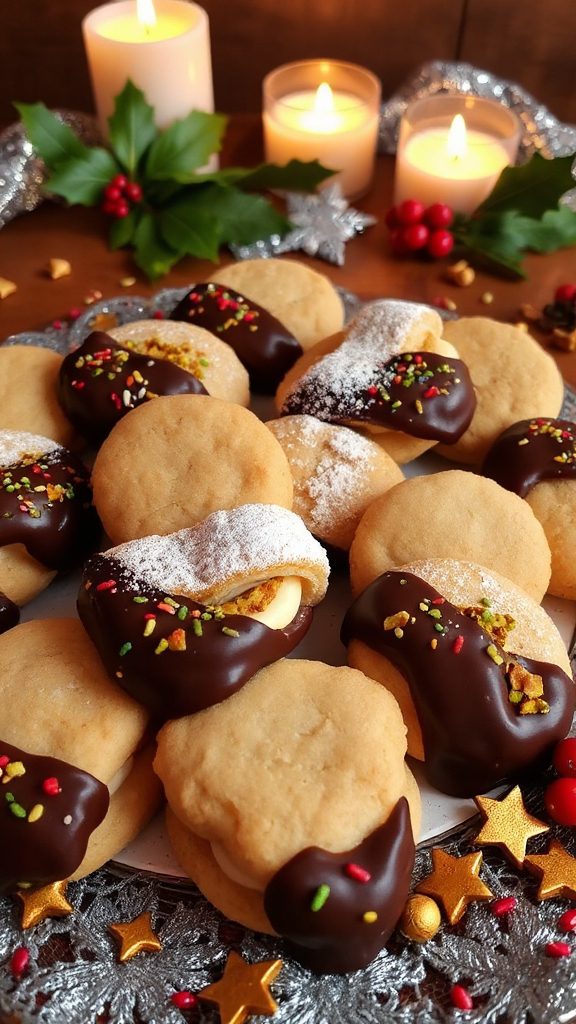 chocolate filled cream cookies