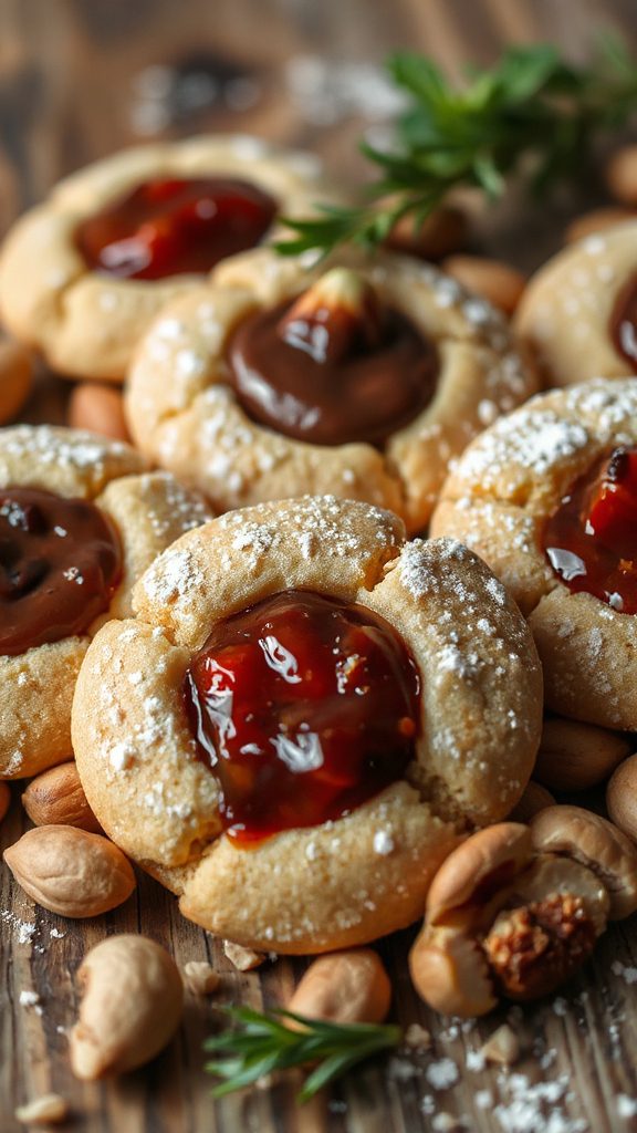 chocolate filled hazelnut cookies