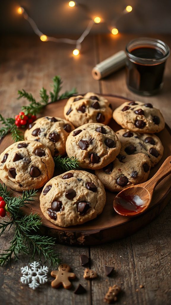 chocolate sourdough chip cookies